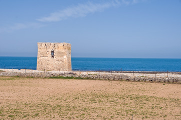 Sighting tower. Polignano a Mare. Apulia.