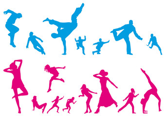 silhouettes joyeuses