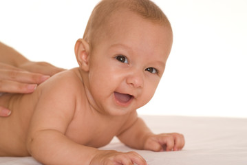 portrait of a beautiful newborn