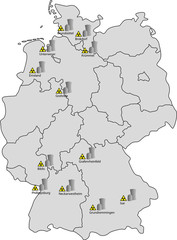 Atomkraftwerke in Deutschland © PixelPower