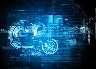 Fototapeta premium abstract tech design