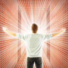 Man achievement to success