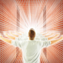 Man achievement to success