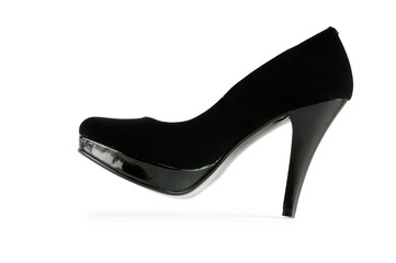 Woman shoes isolated on the white background