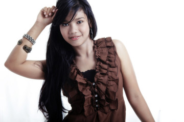 Fototapeta premium adorable asian woman