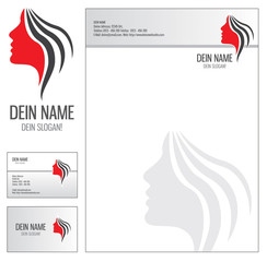 CI Corporate Identity Briefpapier Visitenkarte Friseur