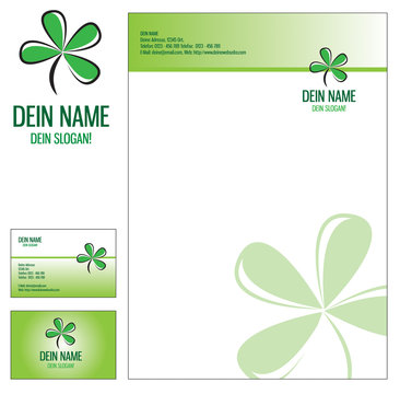 CI Corporate Identity Briefpapier Visitenkarte Florisitk Garten