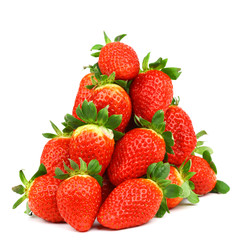 strawberry pile isolated