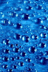blue waterdrops