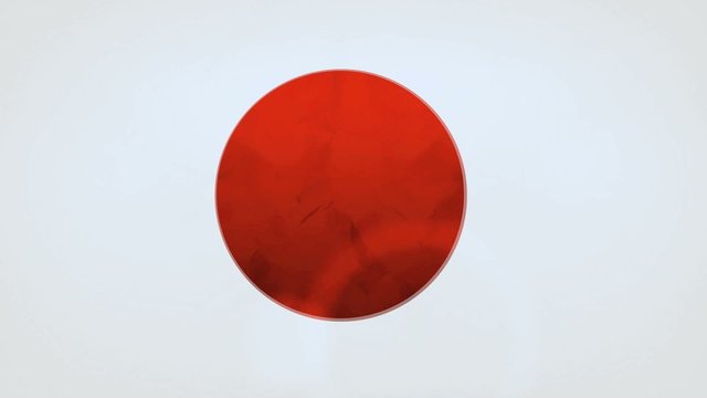Japan flag spot wave animation