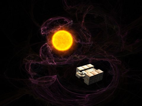 Cargo ship travel through space