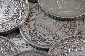 pièces de monnaie Helvetia