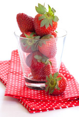 Erdbeeren im Glas