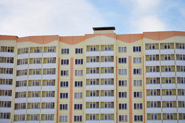 Fototapeta premium Apartments with balconies, glazed loggia
