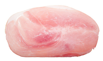 slice of ham isolated