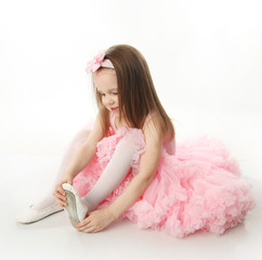 Pretty preschool ballerina
