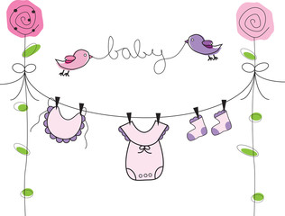 Baby Girl Clothes Line