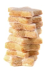 Vanilliekekse in Sternform mit Vanilliezucker