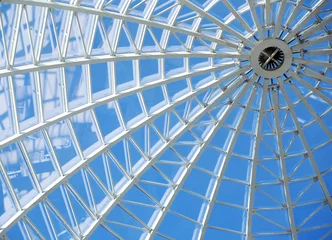 Foto op Plexiglas Glass roof and windows in modern office building © Serp