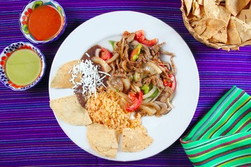 Fajitas de res beef fajita Mexican food