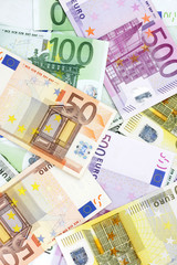 Euro banknotes