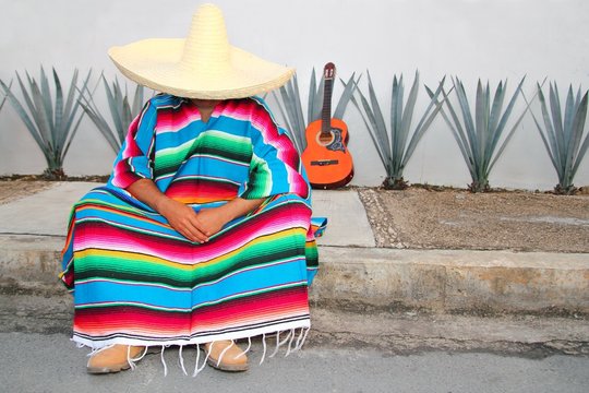 Mexican man taking a siesta