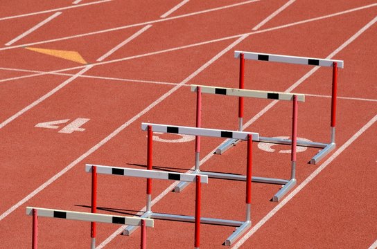 Hurdles on a Track