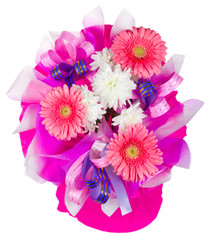 bouquet with gerbera and chrysanthemum