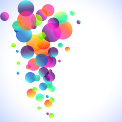 Rainbow Bubbles Background for Elegant Flyers