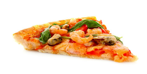 Slice of Tasty Italian pizza