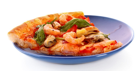 Slice of Tasty Italian pizza
