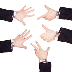 Obraz premium business man hands