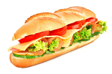 Sandwich isolated on white
