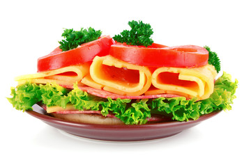 Sandwich  isolated on white