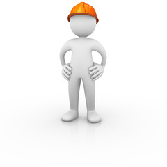 Construction worker proud