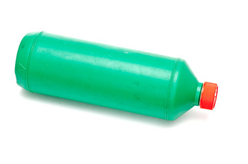Grüne leere Flasche