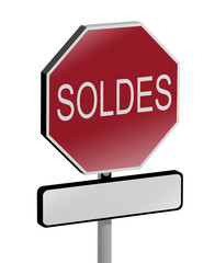 soldes traffic sign