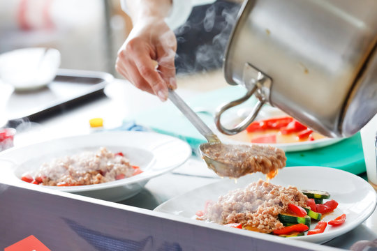 Chef preparing food