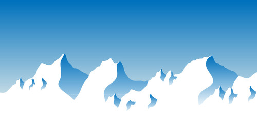 Стилизованные горные вершины