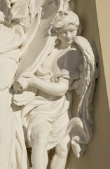 angel sculpture fragment