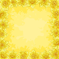 Background, frame from flowers