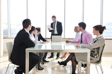 Fototapeta na wymiar group of business people at meeting