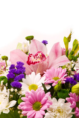 Magnificent bouquet on a white