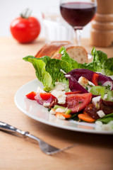 Detail aus frischen gemischten Salat