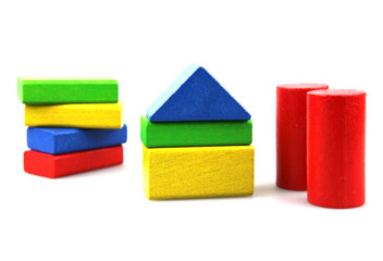Wooden building blocks