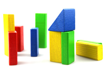 Wooden building blocks