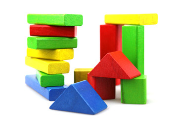 Wooden building blocks