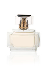 Beige perfume bottle