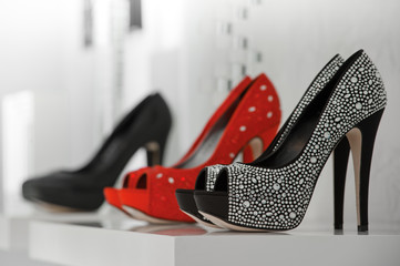 Women's shoes at the shop