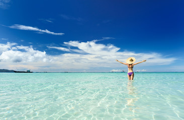 Girl on a beach